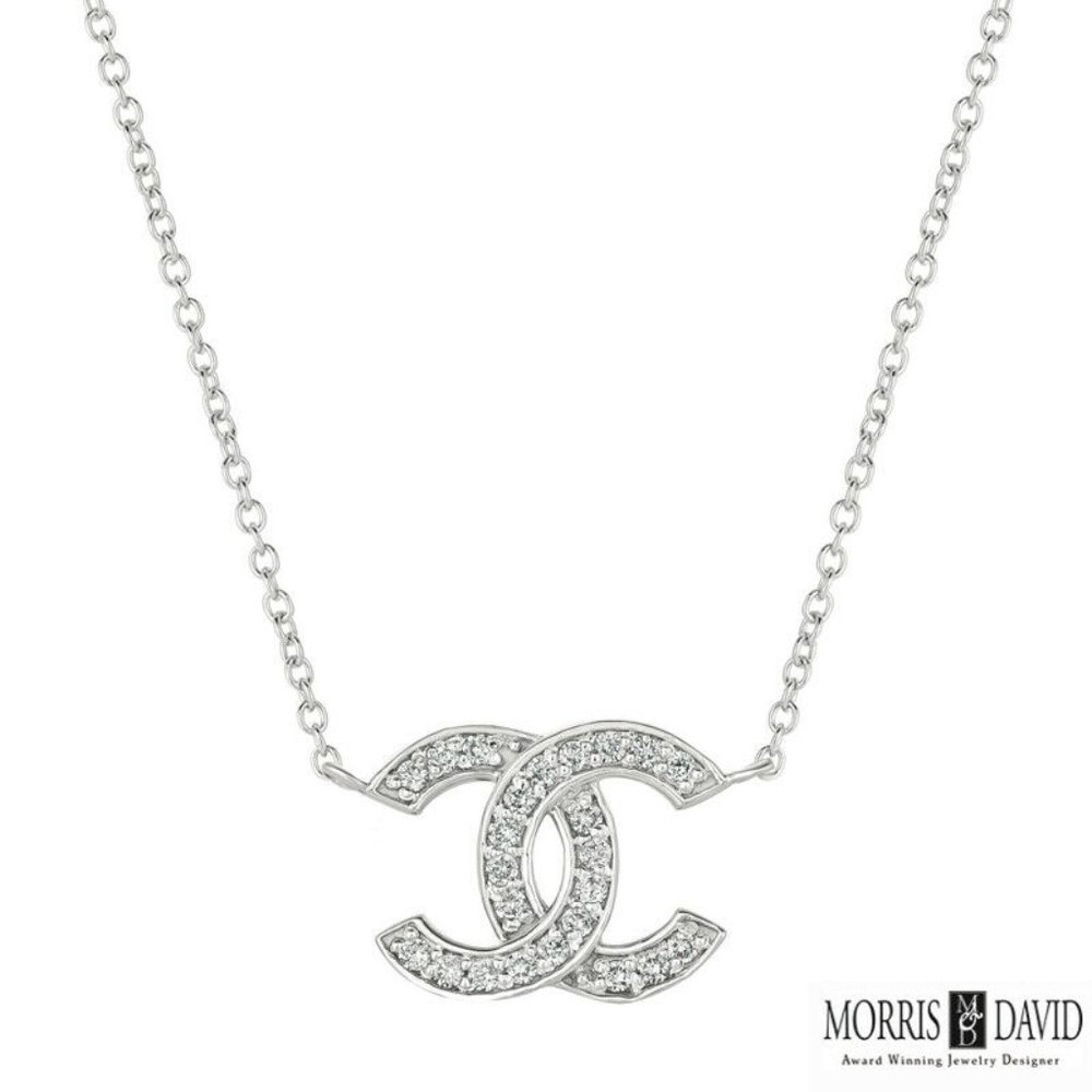 0.25 Carat Natural Diamond Pendant Necklace G SI 14K White Gold